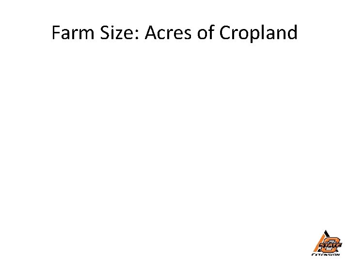 Farm Size: Acres of Cropland 