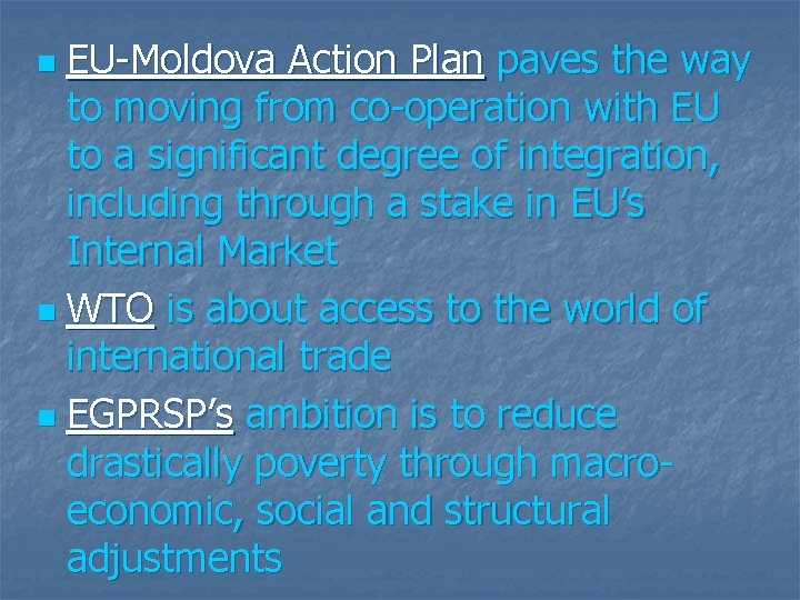 EU-Moldova Action Plan paves the way to moving from co-operation with EU to a