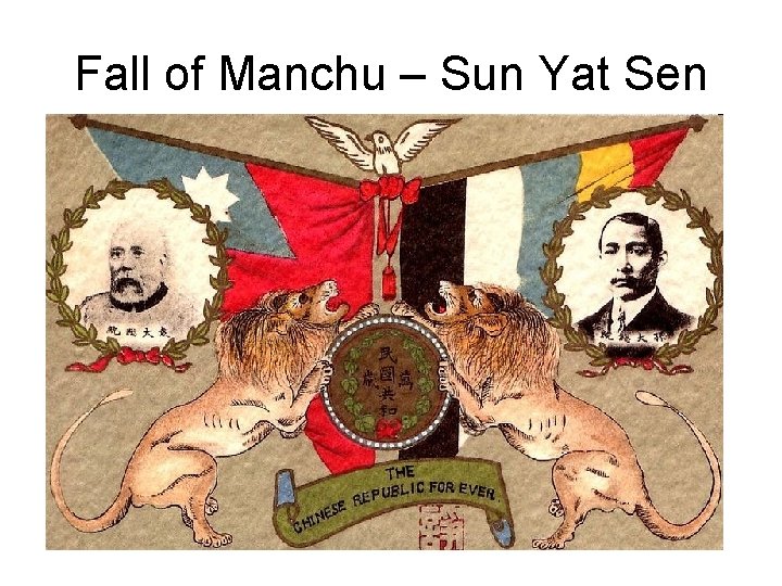 Fall of Manchu – Sun Yat Sen 