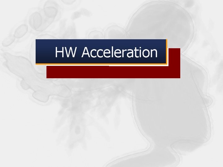 HW Acceleration 