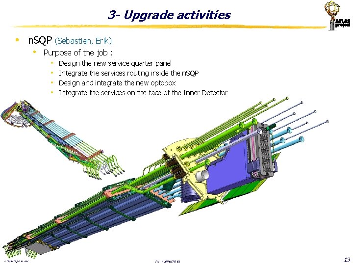 3 - Upgrade activities • n. SQP (Sebastien, Erik) • Purpose of the job