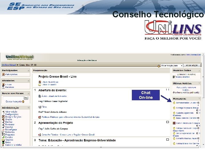 Conselho Tecnológico Chat On-line 