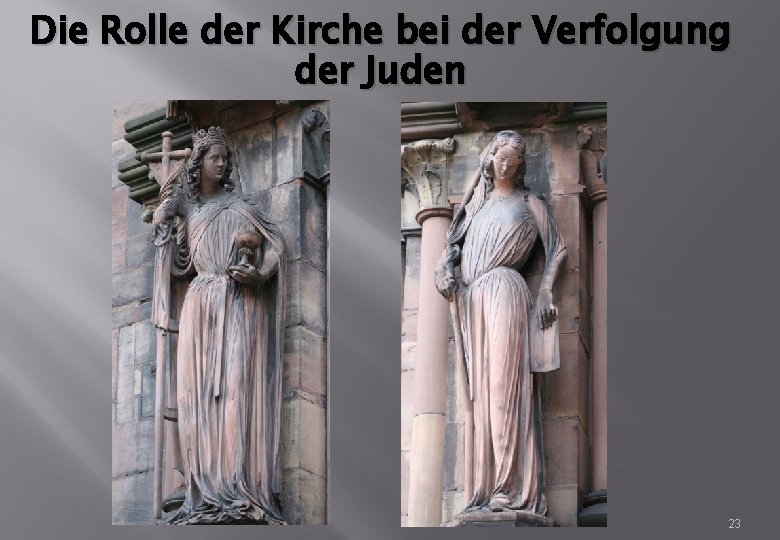 Die Rolle der Kirche bei der Verfolgung der Juden 23 