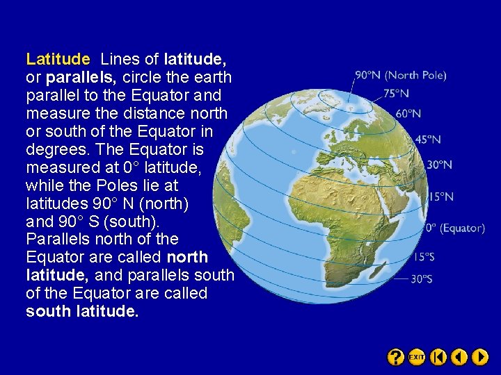 Geography Essential Knowledge Latitude Lines of latitude or