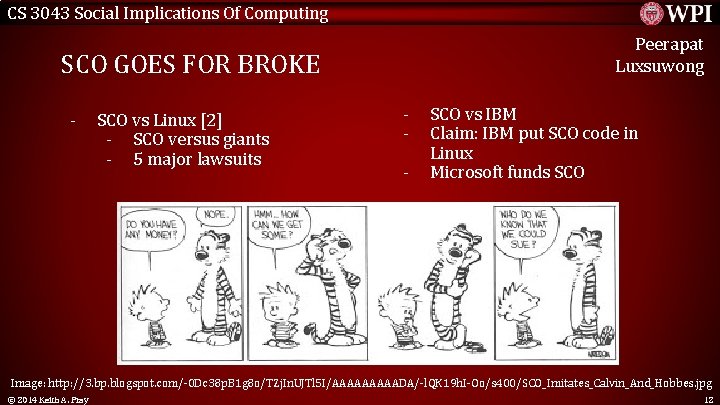 CS 3043 Social Implications Of Computing Peerapat Luxsuwong SCO GOES FOR BROKE - SCO