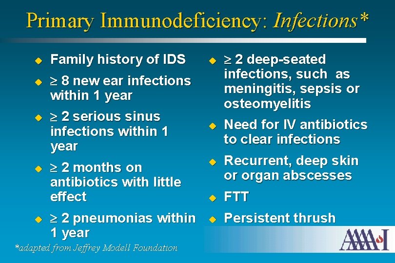 Approach To The Patient With Suspected Immunodeficiency U
