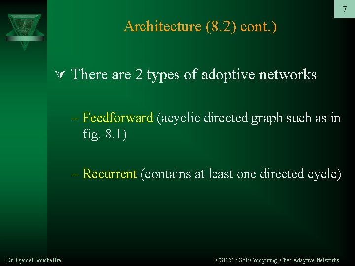 Chapter 8 Adaptive Networks Introduction 8 1 Architecture