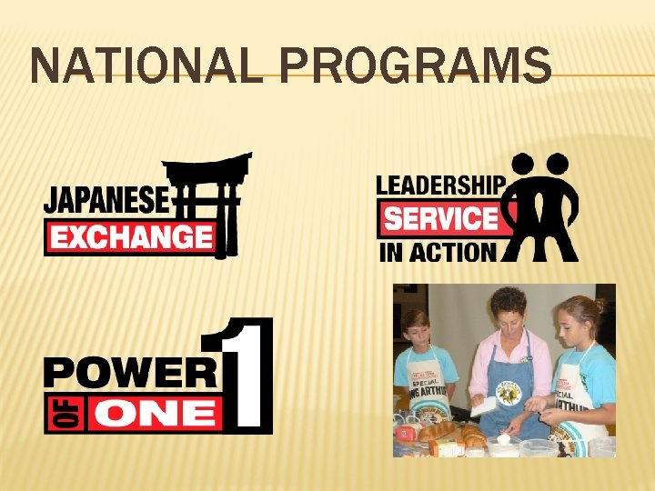 NATIONAL PROGRAMS 
