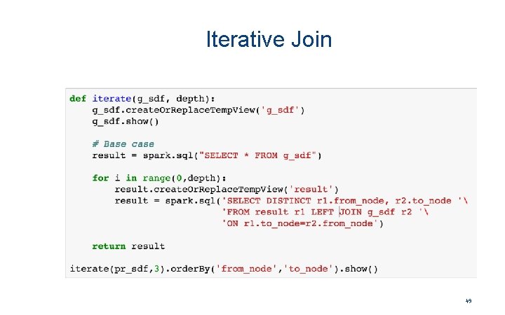 Iterative Join 49 