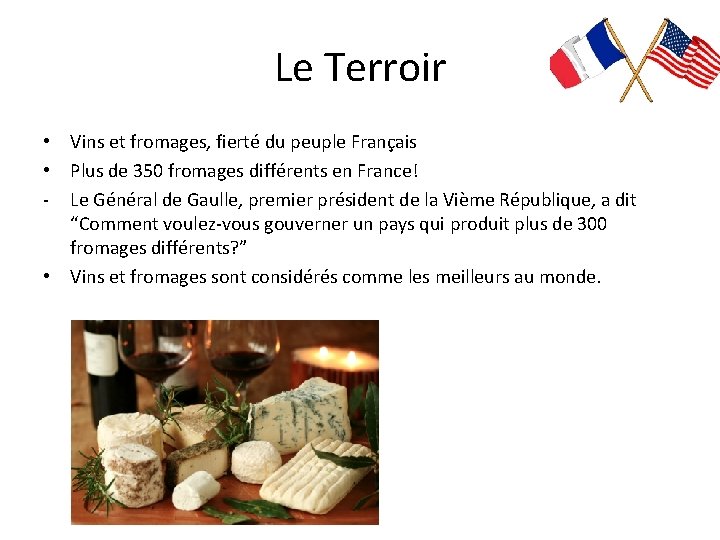 Le Terroir • Vins et fromages, fierté du peuple Français • Plus de 350