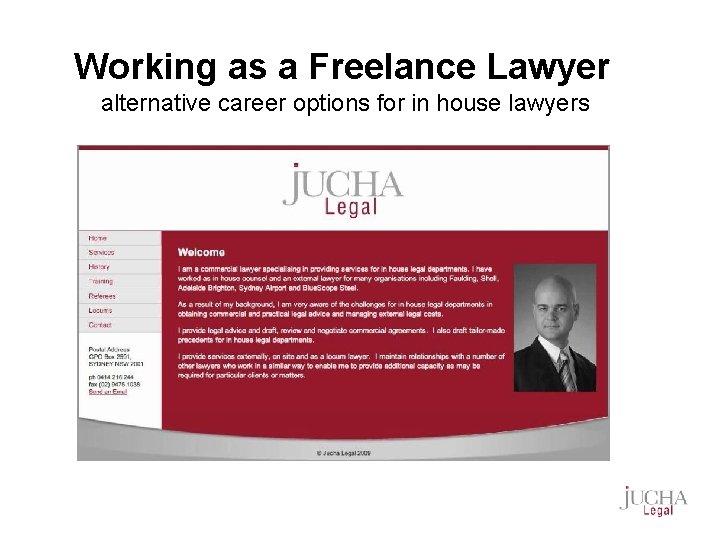 Working as a Freelance Lawyer alternative career options for in house lawyers 