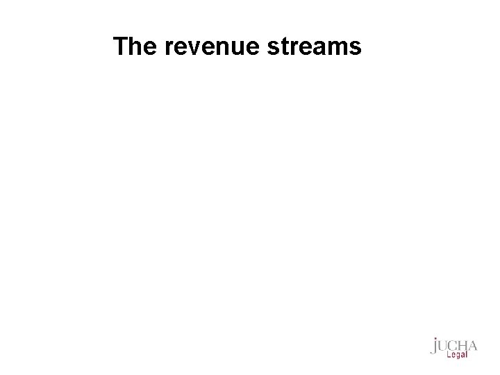 The revenue streams 