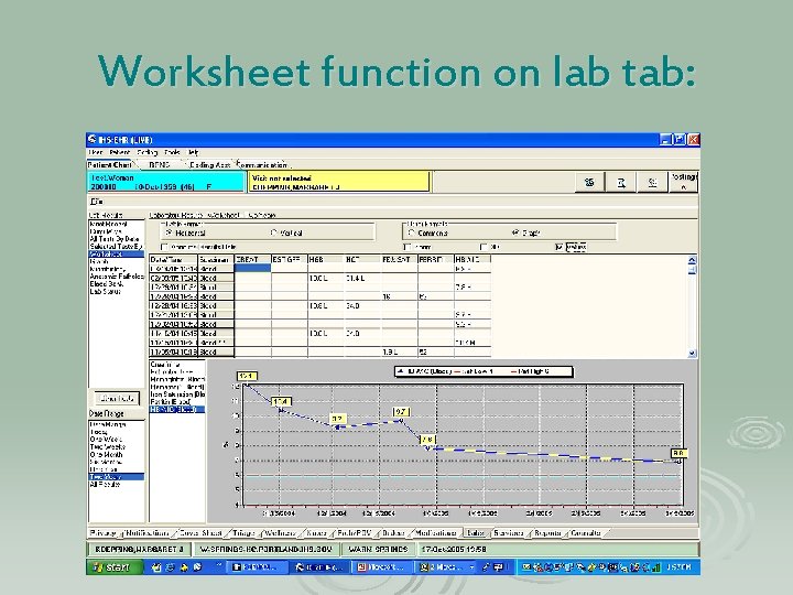 Worksheet function on lab tab: 