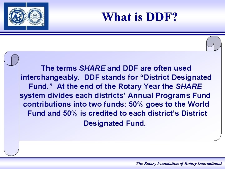 What is DDF? The terms SHARE and DDF are often used interchangeably. DDF stands