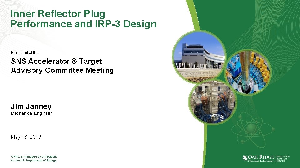 Inner Reflector Plug Performance and IRP-3 Design Presented at the SNS Accelerator & Target
