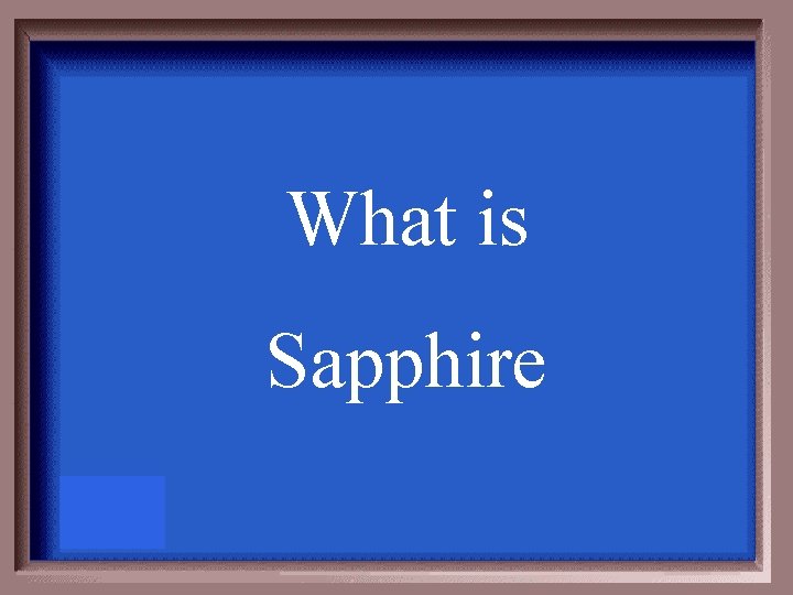 What is Sapphire 