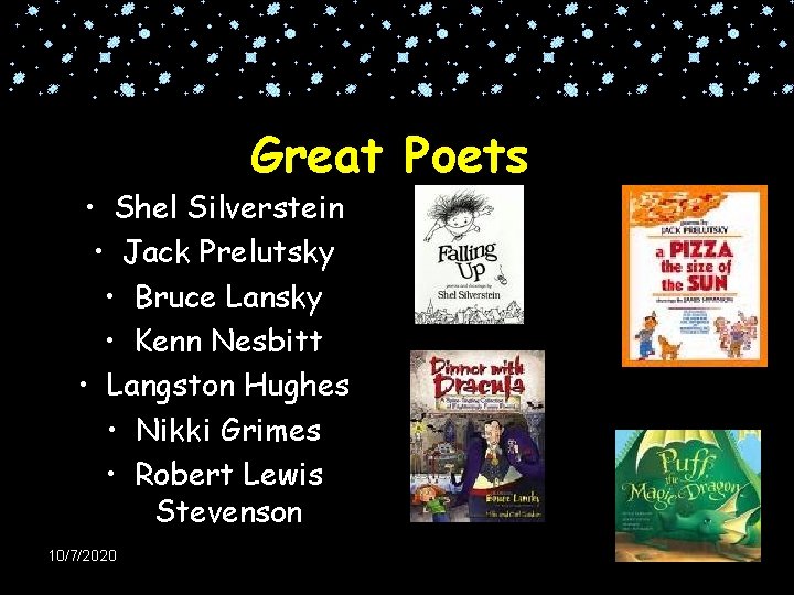 Great Poets • Shel Silverstein • Jack Prelutsky • Bruce Lansky • Kenn Nesbitt