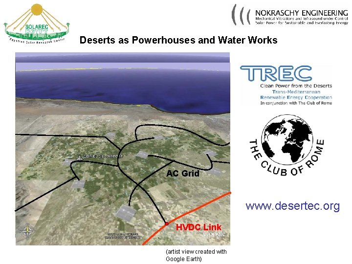 Deserts as Powerhouses and Water Works AC Grid www. desertec. org HVDC Link (artist