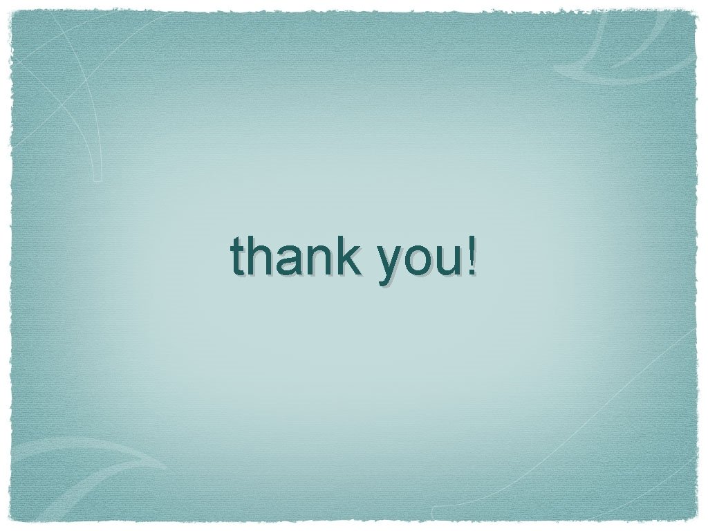 thank you! 