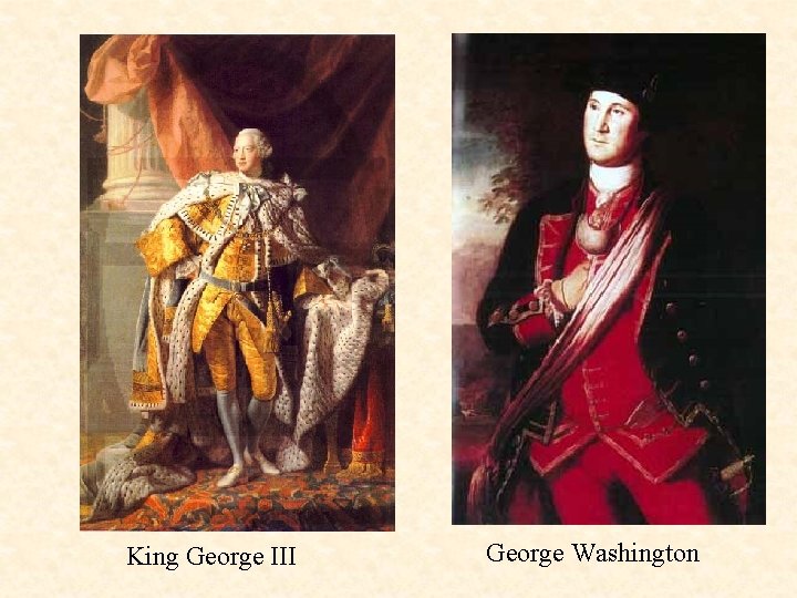 King George III George Washington 