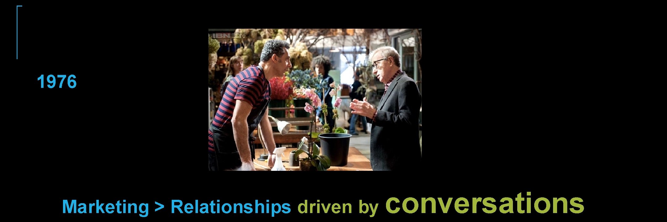 1976 Marketing > Relationships driven by conversations 1976 Marketing > Relationships driven by conversations