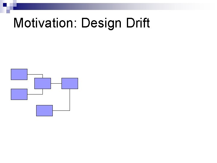 Motivation: Design Drift 
