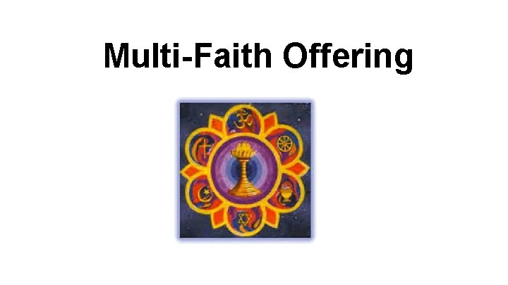 Multi-Faith Offering 