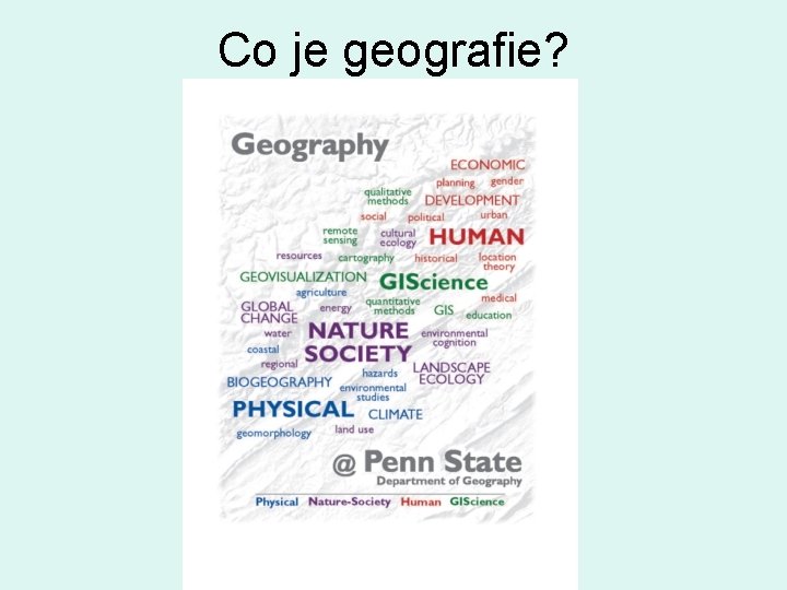 Co je geografie? 