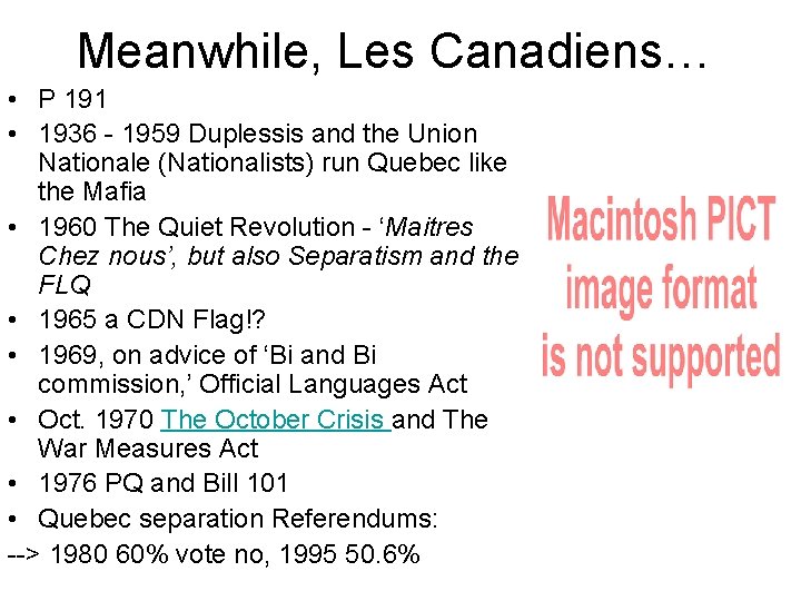 Meanwhile, Les Canadiens… • P 191 • 1936 - 1959 Duplessis and the Union