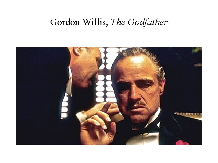 Gordon Willis, The Godfather 