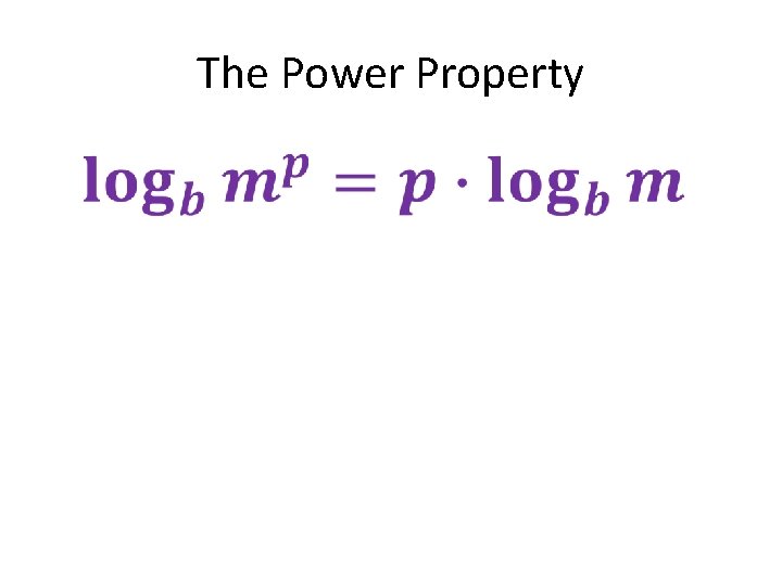 The Power Property • 