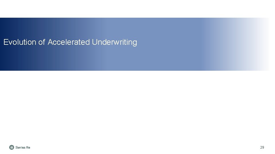 Evolution of Accelerated Underwriting 29 