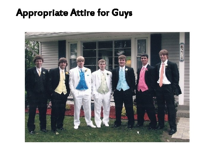 Appropriate Attire for Guys 