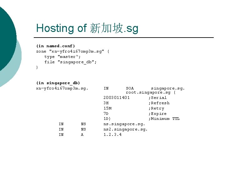 Hosting of 新加坡. sg (in named. conf) zone "xn—yfro 4 i 67 omp 3