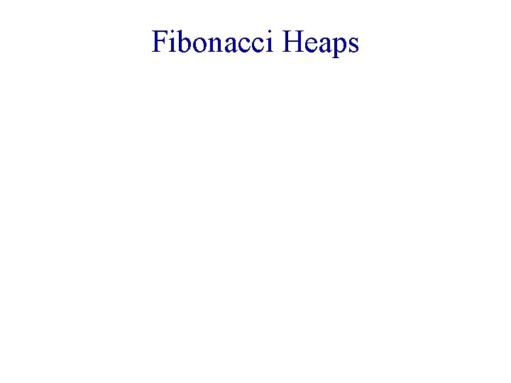 Fibonacci Heaps 