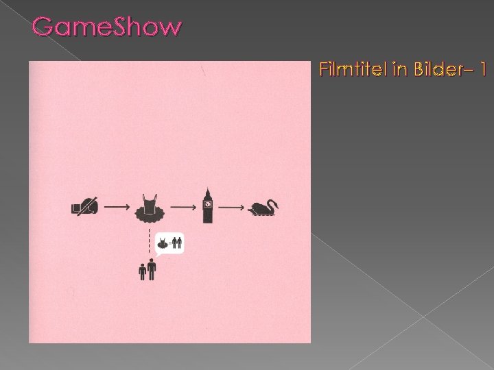 Game. Show Filmtitel in Bilder– 1 