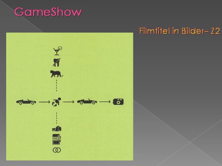 Game. Show Filmtitel in Bilder– Z 2 