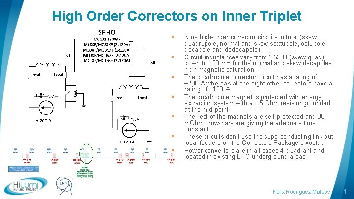 High Order Correctors on Inner Triplet § § § § logo area Nine high-order High Order Correctors on Inner Triplet § § § § logo area Nine high-order