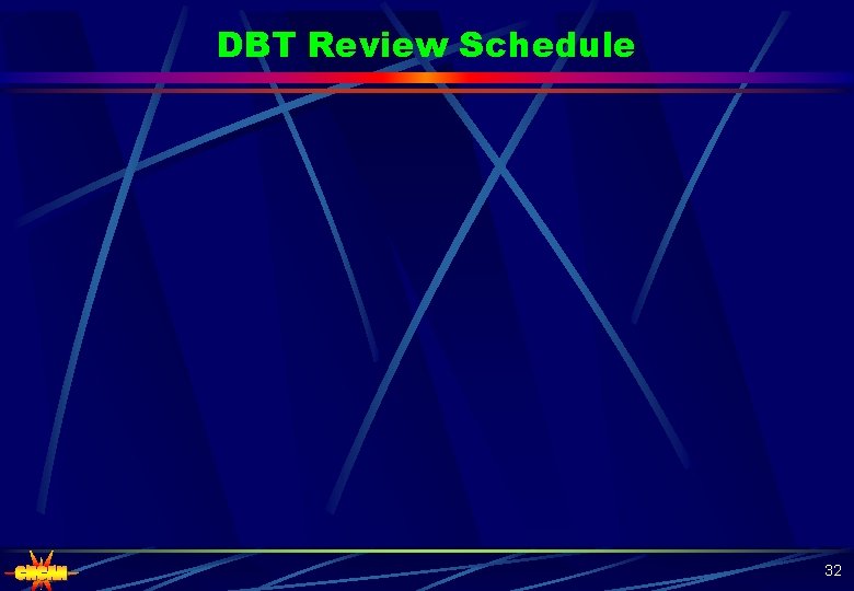 DBT Review Schedule 32 