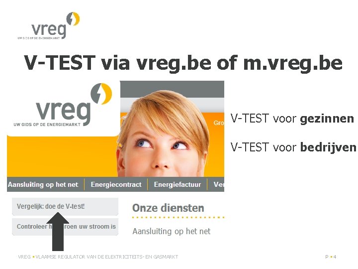 V-TEST via vreg. be of m. vreg. be V-TEST voor gezinnen V-TEST voor bedrijven