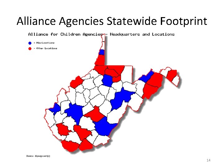 Alliance Agencies Statewide Footprint 14 