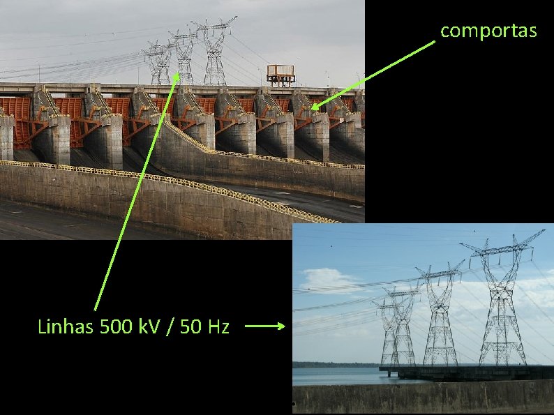 comportas Linhas 500 k. V / 50 Hz 