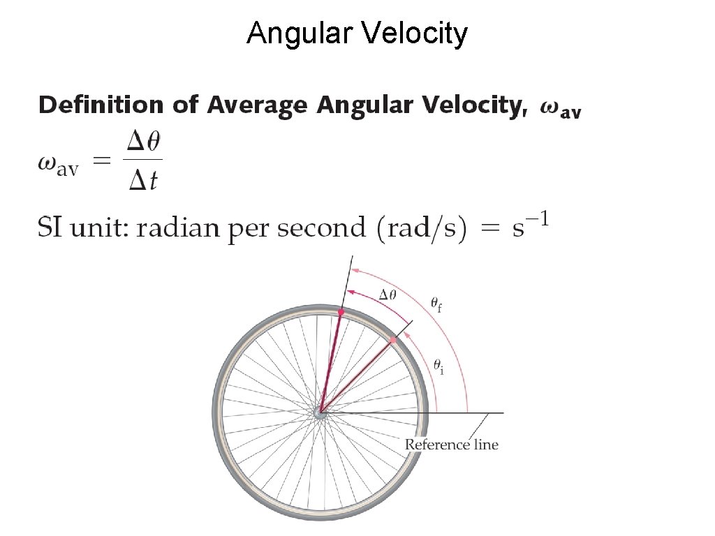 Angular Velocity 