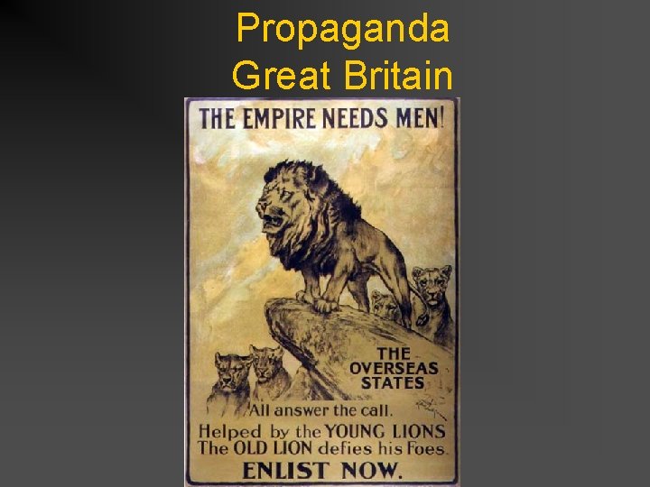 Propaganda Great Britain 