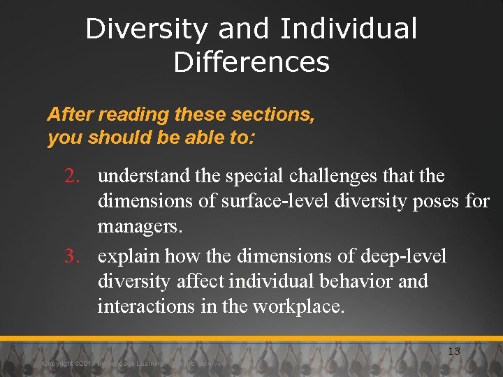 Diversity and Individual Differences After reading these sections, you should be able to: 2.