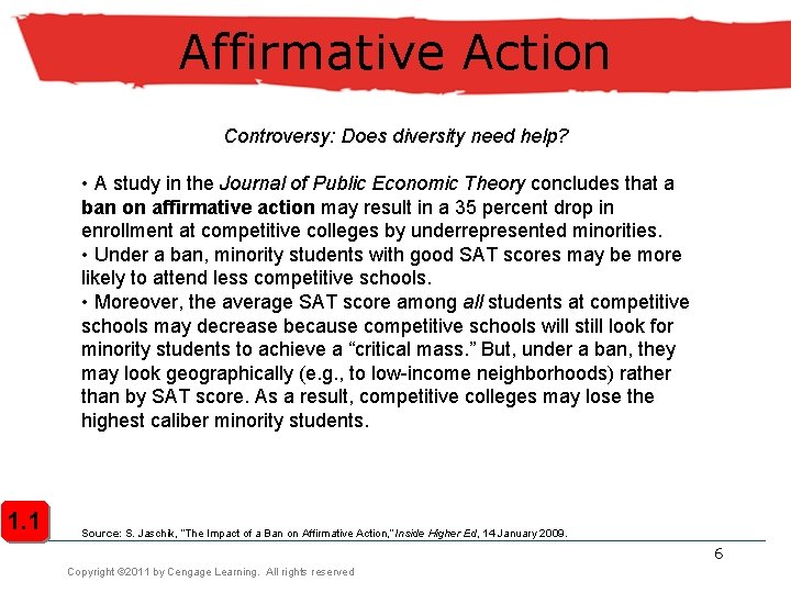 Affirmative Action Controversy: Does diversity need help? • A study in the Journal of