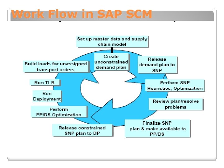 Work Flow in SAP SCM 