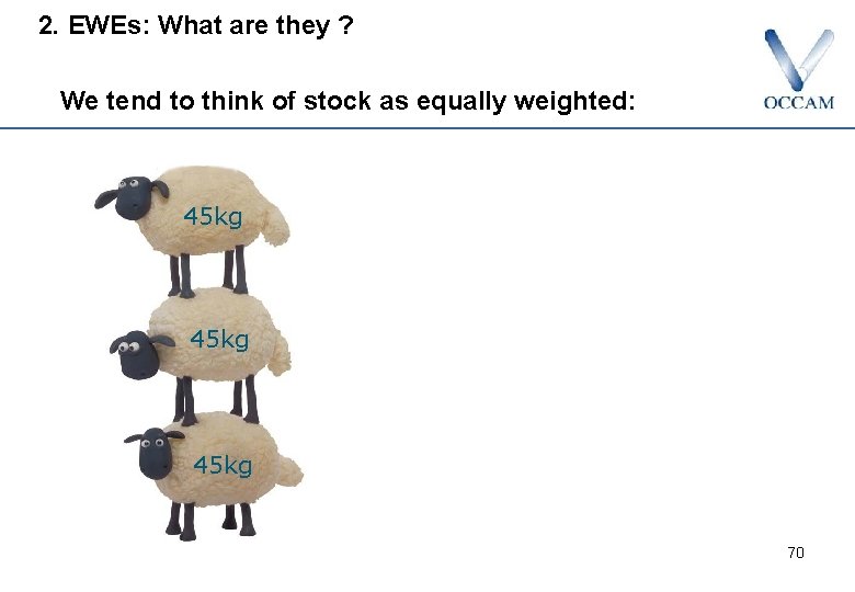 2. EWEs: What are they ? We tend to think of stock as equally