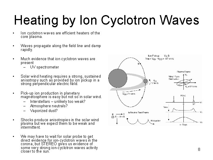 Heating by Ion Cyclotron Waves • Ion cyclotron waves are efficient heaters of the