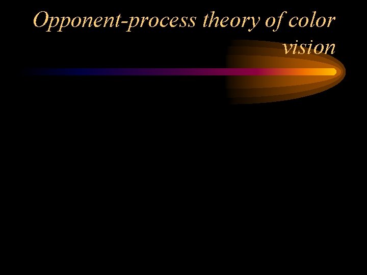 Opponent-process theory of color vision 